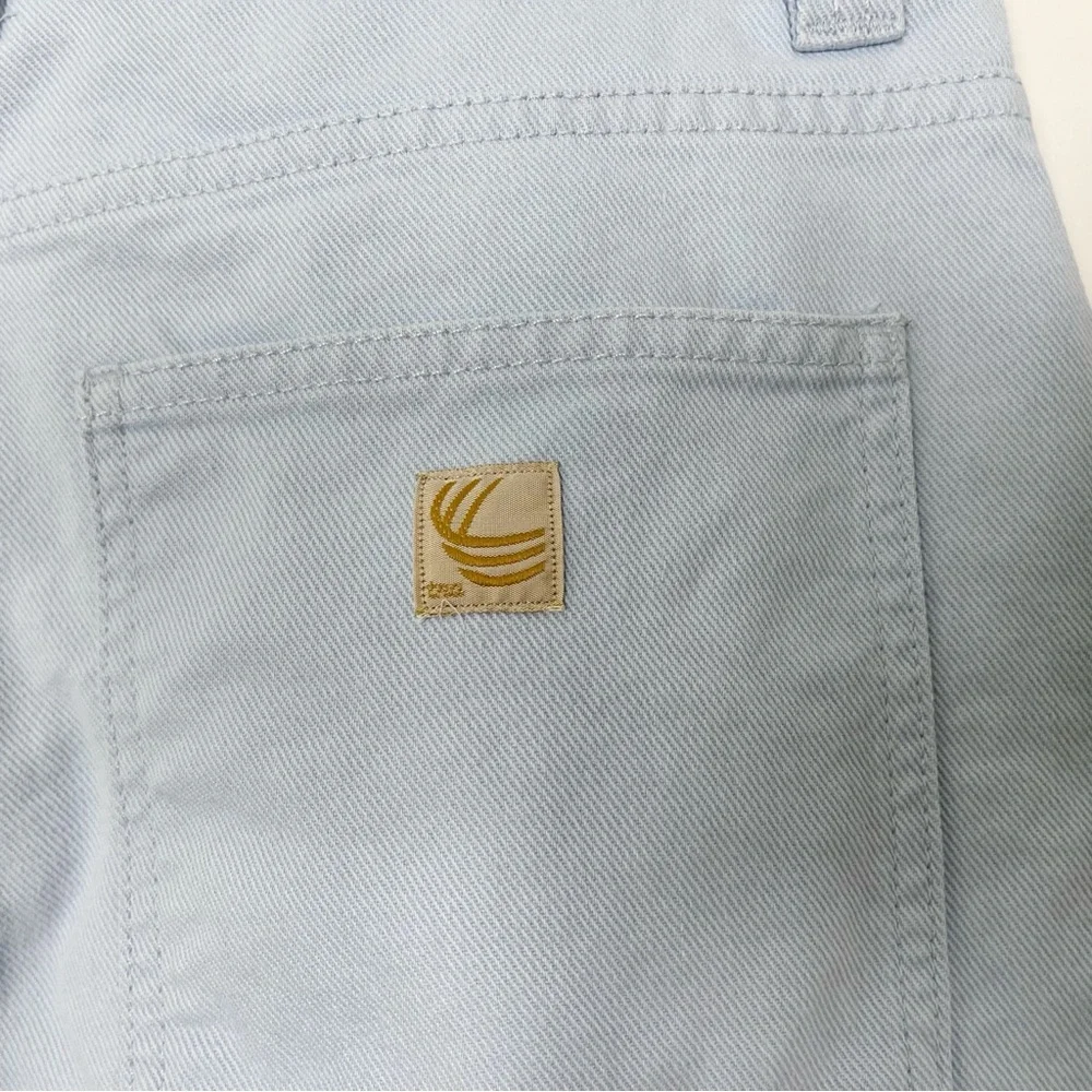 Aritzia TNA Light Blue Straight Leg 100% Cotton Cargo Pants Size 2 - Picture 8 of 15